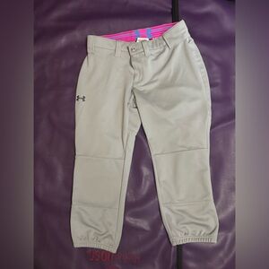 Under armour grey softball pants xsmall
